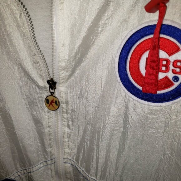 Chicago Cubs Vintage Women's Windbreaker,  sz L - Picture 3 of 9